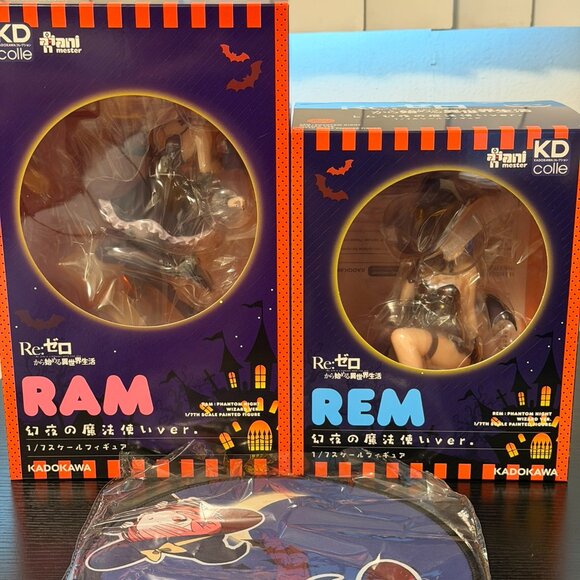 KADOKAWA Rem & Ram - Witch of the Phantom Night 1/7 Scale Figure Set USA SHIP - Picture 1 of 5